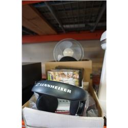 MUD FLAPS, 2 FANS, AND DVDS