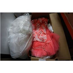 LARGE BOX OF WEDDING DRESSES