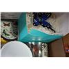 Image 2 : BOX OF KITCHEN ITEMS - SOME NEW, THERMOS, SIFTER, AND MARBLE ROLLING PIN