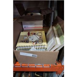 2 BOXES OF NEW JOURNALS AND BOX OF STICKY NOTES