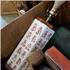 Image 3 : BOX OF WALL CLOCK, EASTERN TABLE LAMP AND ESTATE GOODS