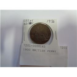 1930 BRITISH PENNY