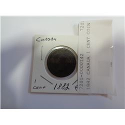 1882 CANADA 1 CENT COIN