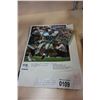 Image 1 : PINK FLOYD "THE WALL" PRINT, STEVE LARGENT SIGNED PICTURE AND CARD, AND LORD OF THE RINGS VISUAL