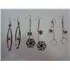 Image 1 : 3 PAIRS OF SILVER TONE EARRINGS