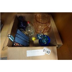 BOX OF VARIOUS GLASSWARE