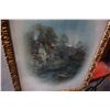Image 2 : VINTAGE FRAMED ART "TOWN AT NIGHT"