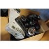 Image 2 : BOX OF CAMERA AND LENSES