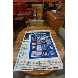 1975-76 VANCOUVER CANUCKS CALENDAR AND 1988 CALGARY OLYMPICS POSTERS
