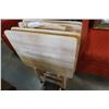 Image 1 : 4 MAPLE TV TRAYS ON STAND