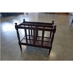MAHOGANY MAGAZINE RACK