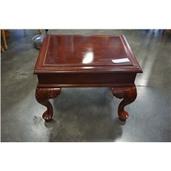 QUEEN ANNE STYLE END TABLE FOOT STOOL