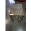 Image 1 : DECORATIVE METAL END TABLE