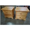 Image 1 : PAIR OF PINE 2 DRAWER NIGHT STANDS
