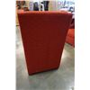 Image 3 : MODERN RED FABRIC TALL BACK ACCENT CHAIR