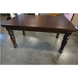 NEW ASHLEY MAHOGNAY FINISH TALL COFFEE TABLE - RETAIL $799