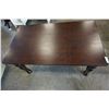 Image 2 : NEW ASHLEY MAHOGNAY FINISH TALL COFFEE TABLE - RETAIL $799