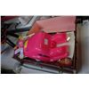 Image 2 : METAL BOX, TOY HORSE, TOY BBQ, AND FARM