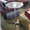 Image 1 : ROUND CHROME BAR HEIGHT TABLE