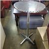 Image 2 : ROUND CHROME BAR HEIGHT TABLE