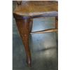 Image 5 : ANTIQUE OAK WICKER BACK CHAIR