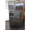 Image 1 : BOSCH STAINLESS 36 INCH SIDE BY SIDE REFRIDGERATOR WITH FREEZER, TESTED AND WORKING GUARANTEED