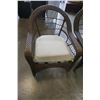 Image 2 : WICKER LOOK PATIO CHAIR AND BENCH