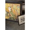 Image 2 : 2 EASTERN PICTURES - 1 OIL ON CANVAS, 1 SKETCH PRINT
