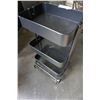 Image 2 : BLACK ROLLING 3 TIER RACK
