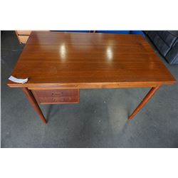 SOLID TEAK DRAW LEAF DESK WITH SLIDING DRAWERS MADE IN DENMARK