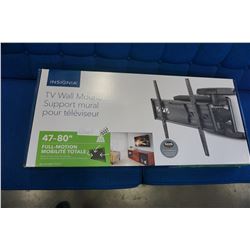 NEW OVERSTOCK INSIGNIA 47-80 INCH FULL MOTION TV WALL MOUNT 110LB CAPACITY