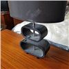 Image 2 : PAIR OF BLACK MODERN TABLE LAMPS