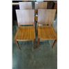 Image 1 : SET OF 4 WOOD DINING CHAIRS