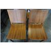 Image 3 : SET OF 4 WOOD DINING CHAIRS