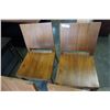 Image 4 : SET OF 4 WOOD DINING CHAIRS