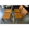 Image 5 : SET OF 4 WOOD DINING CHAIRS