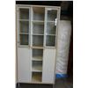 Image 1 : 7FT MAPLE GLASS DOOR CUPBOARD SHELF