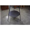 Image 2 : METAL GLASS TOP MODERN ENDTABLE
