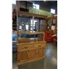 Image 2 : OAK 2 PIECE BUFFETT AND HUTCH