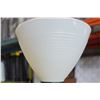 Image 3 : MAPLE ANTIQUE TABLE LAMP W/ MILK GLASS SHADE