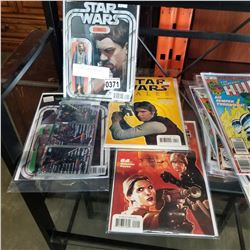 4 STAR WARS COMICS AND CARDS