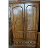 Image 1 : OAK 6 DRAWER ARMOIRE