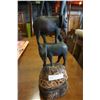 Image 3 : CARVED TURTLE, CHINA, ELEPHANT, HIPPO, AND WILDEBEEST STATUE