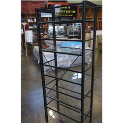 METAL AND GLASS SHELF
