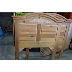 2 SINGLE MAPLE HEADBOARDS