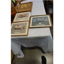 VINTAGE CAR PRINTS AND PICTURE