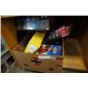 Image 1 : DVDS, NEW SUNSCREEN, 2 SHARPENING STONES, DOG FOOD AND NINTENDO BOX