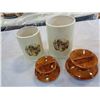 Image 2 : LOT OF VINTAGE KITCHEN CERAMIC CANNISTERS