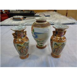 3 EASTERN VASES