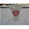 Image 1 : HEAVY CRYSTAL CUT RUBY VASE